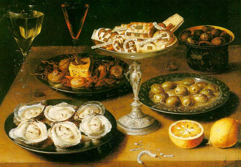 Osias Beert Still Life with Oysters and Pastries china oil painting image